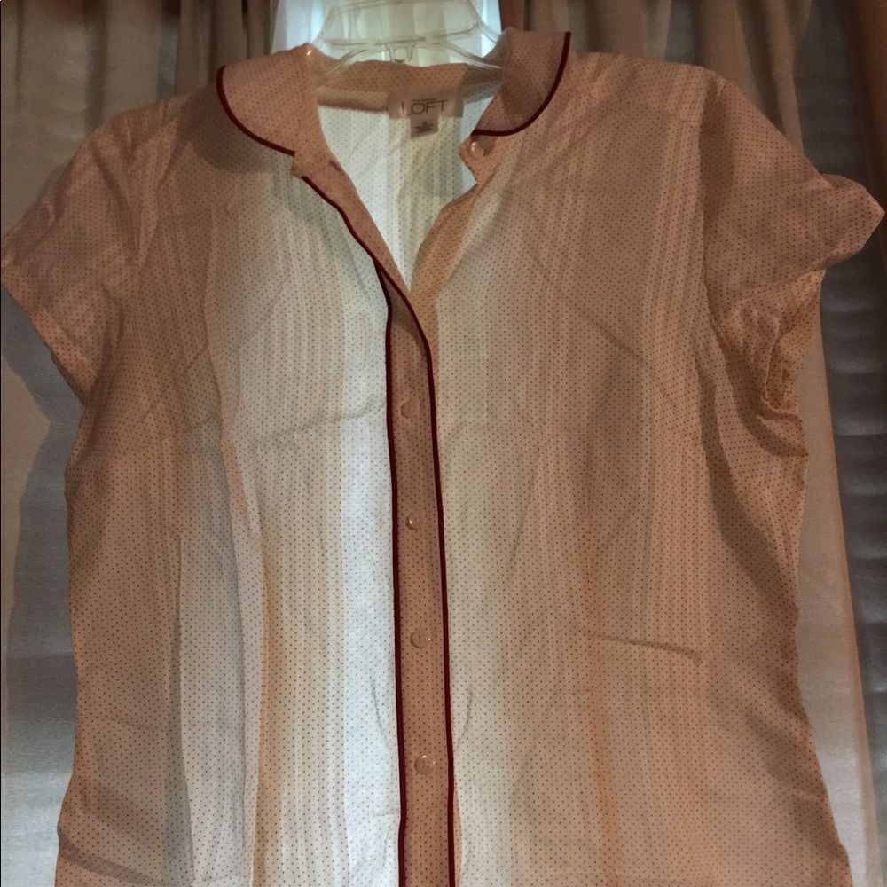 AnnTaylor Loft short sleeve button down shirt.
